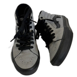 Vans Men's Black and Gray High-Top Sneakers Good condition  Men's US:7.5